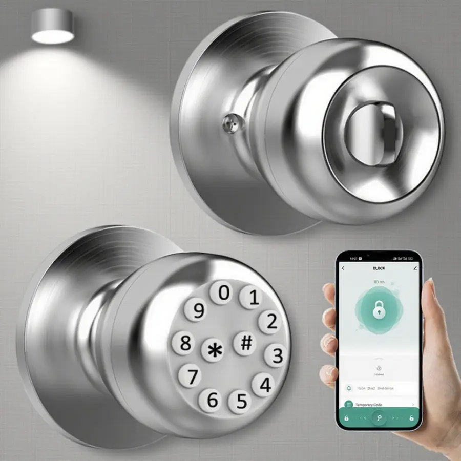Smart Home Lock Aluminum Alloy Waterproof Cloud Tuya App Grade C Security for for Aluminum/Wood/Steel/Brass Doors — view 1