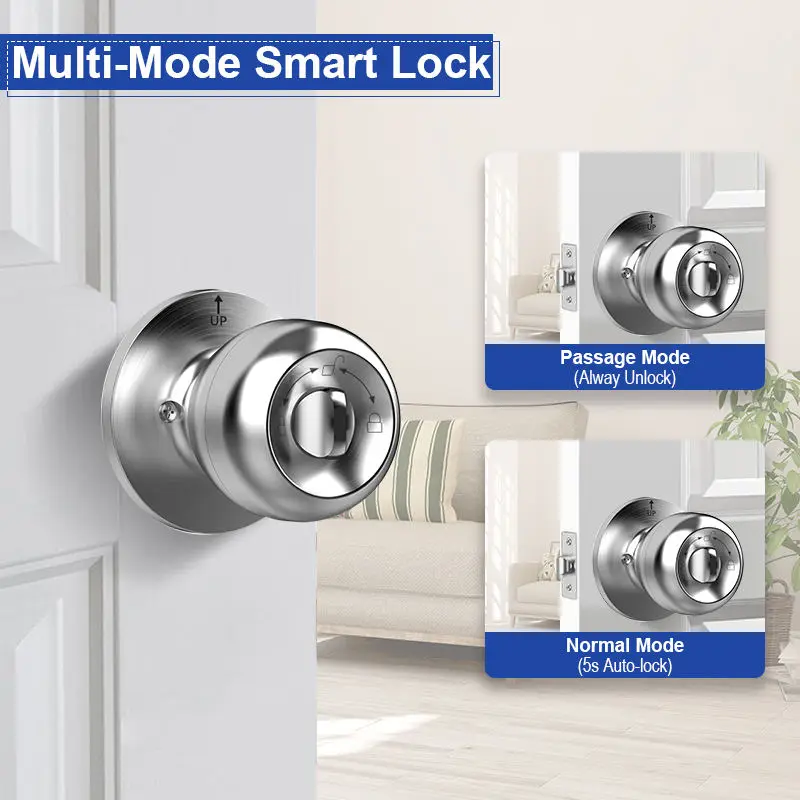 Smart Home Lock Aluminum Alloy Waterproof Cloud Tuya App Grade C Security for for Aluminum/Wood/Steel/Brass Doors — image 4