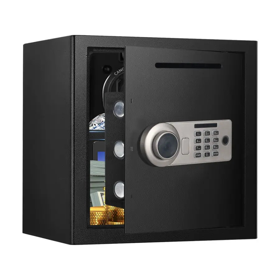 AL002-36 Electronic Safe Box Steel Household Safe with Fingerprint Safe Box for Home Storage Security Digital APP FUNCTI — view 1