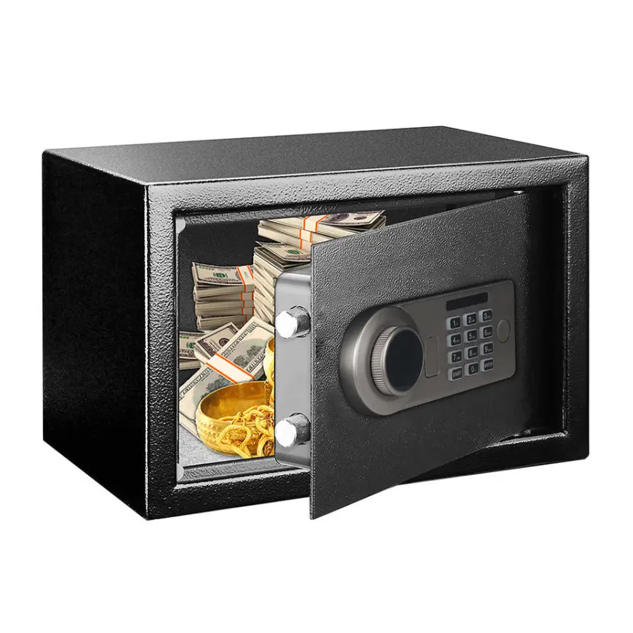 AL002-20A OEM/ODMHot Selling Digital Locker Strong Anti-theft Steel Safe Box for Home & Hotel Safes with Alarm — view 1