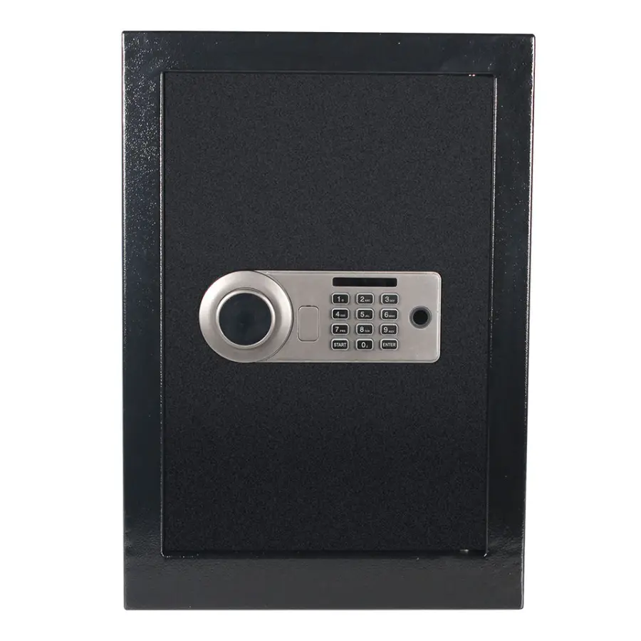 AL002-50 All Steel Strong Box Fingerprint Access Office Hotel Home Safety Box Intelligent Alarm Simple Box Password Wifi Safes — image 3