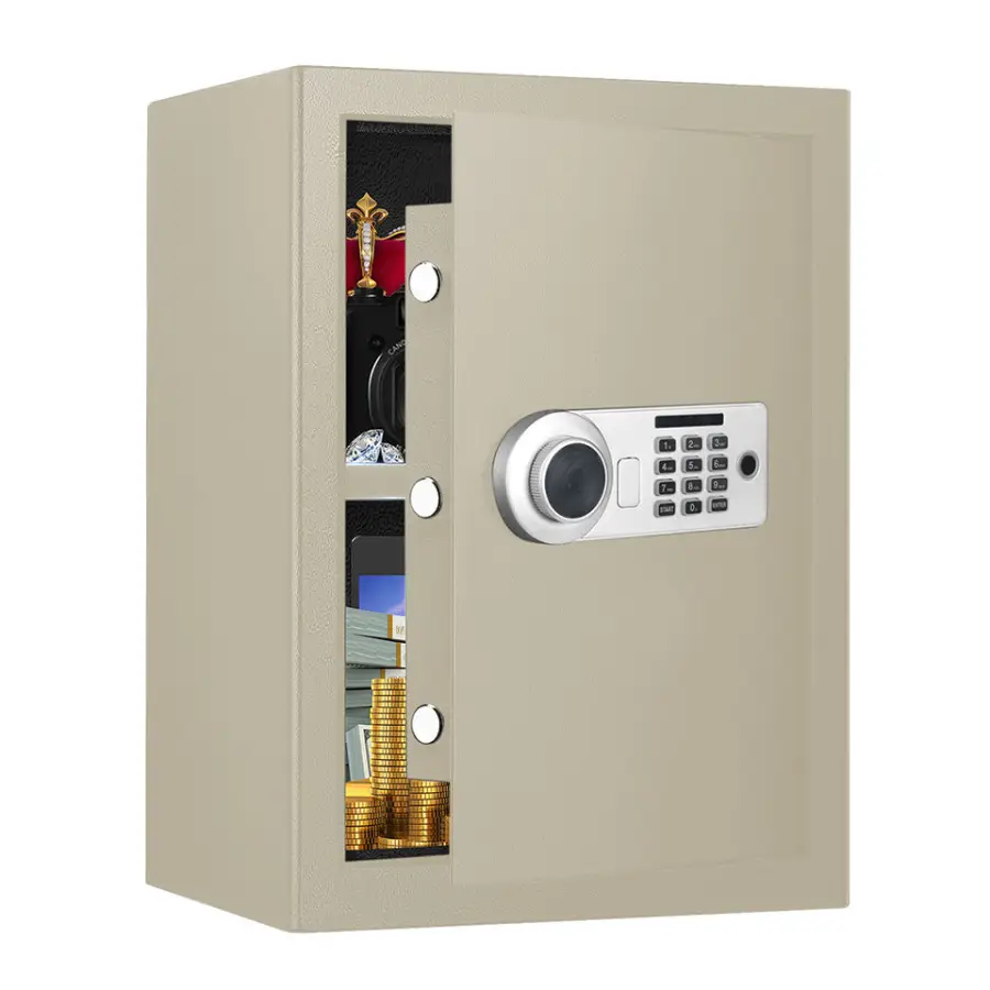 Chuanwei AL002-50B All-Steel Hotel Office Home Safe with Intelligent Alarm Button Anti-Theft Simple Safety Box — view 1