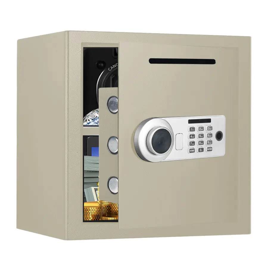 AL002-36 High Quality Black Stainless Steel Digital Wi-Fi APP Fingerprint Safe Box Home Security Electronic Lock Direct Factory — image 4