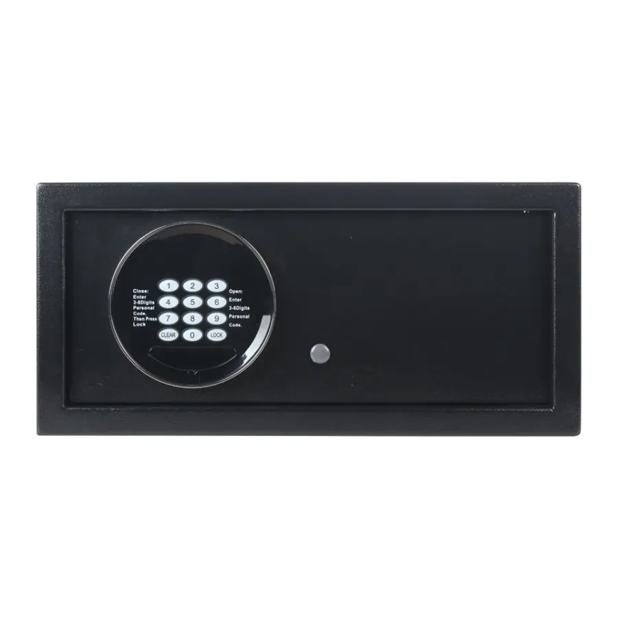 Factory Whole Selling Hotel Safe Deposit Box Safe Resistant Box Proof Golden Safe Box Caja Segura — view 1