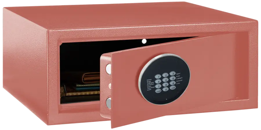 Factory Whole Selling Hotel Safe Deposit Box Safe Resistant Box Proof Golden Safe Box Caja Segura — image 4