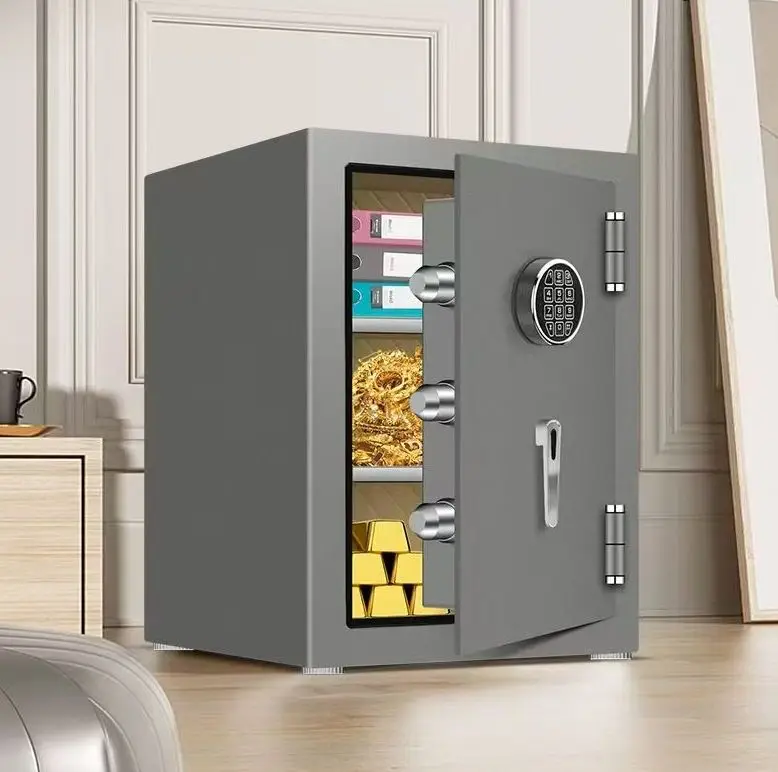 AL-FP-50-95 Digital Password Safe Box Fireproof and Durable Anti-Theft Security Solution with Key Lock for Home Storage — image 5