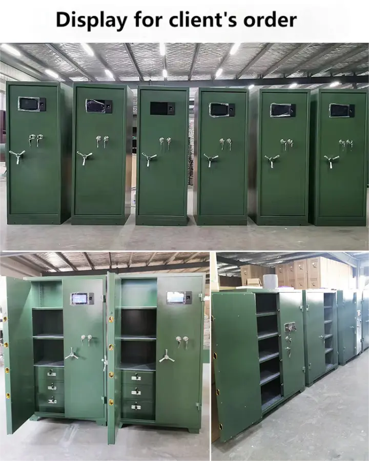 Gun Cabinet Steel Construction Key Lock Facial Recognition & Fingerprint Long Gun Storage Safe — image 7