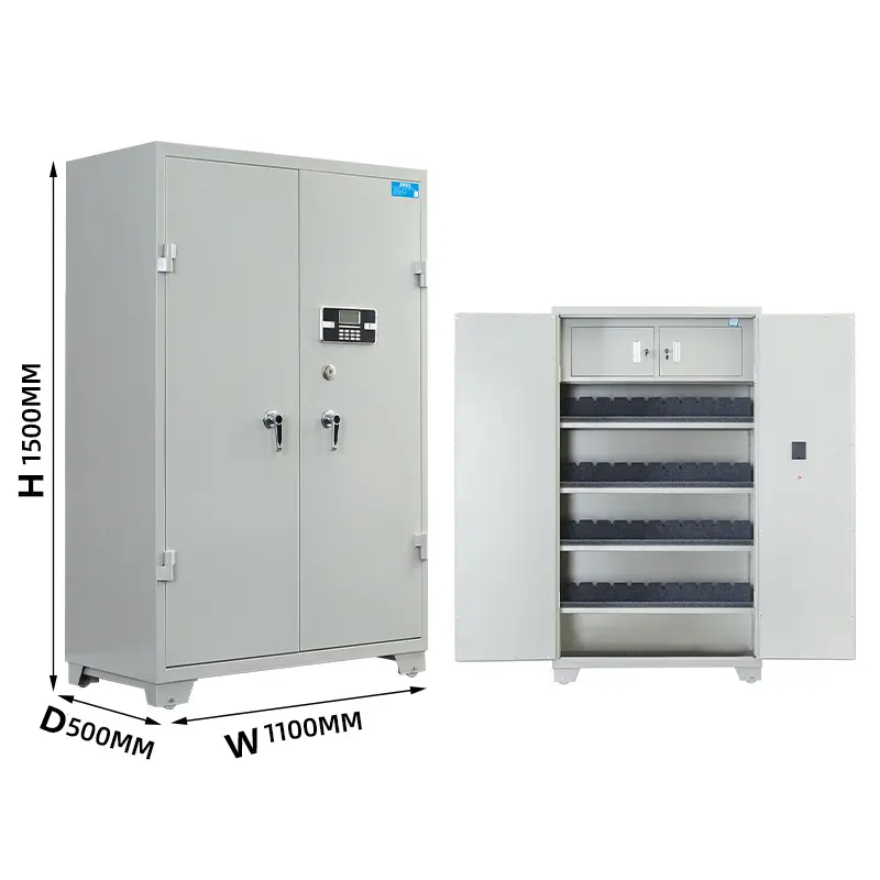 High Quality of the Factory Heavy Duty 4-Drawer Office Steel Metal Safes Iron Hospital Vertical Lock Index Card Staff — image 5