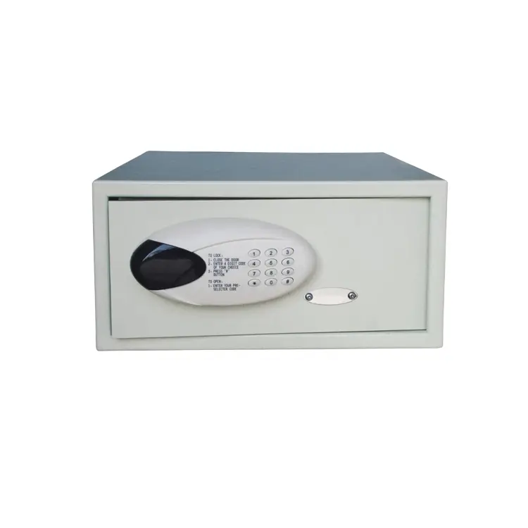 Digital Hotel Safe Box with LED Display, Laptop Size Electronic Security Box for Guest Room Office Home with Emergency Keys — image 6