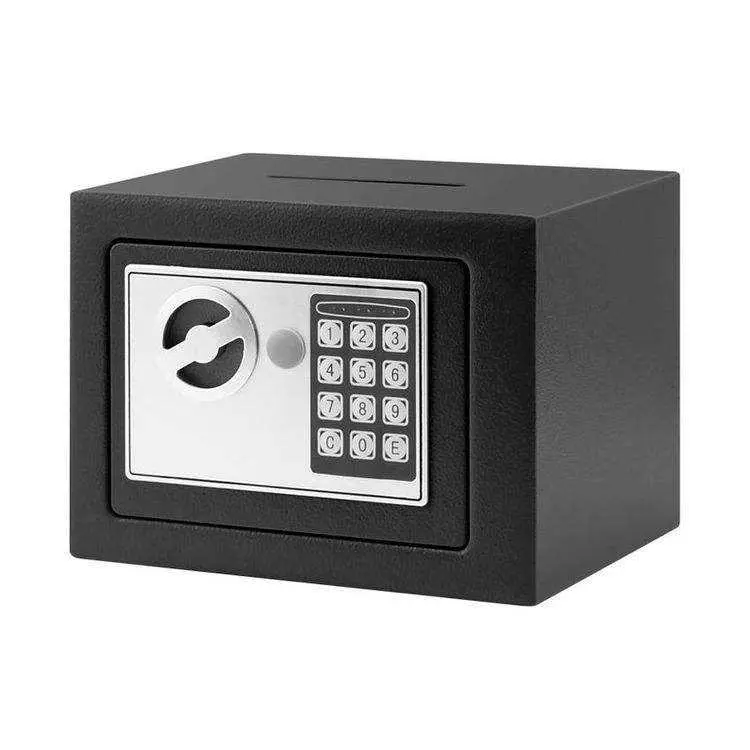 Electronic Digital Security Safe Box Small Steel Home Safe for Hotel Office Cash Jewelry Storage with Keypad & Override Keys — image 5