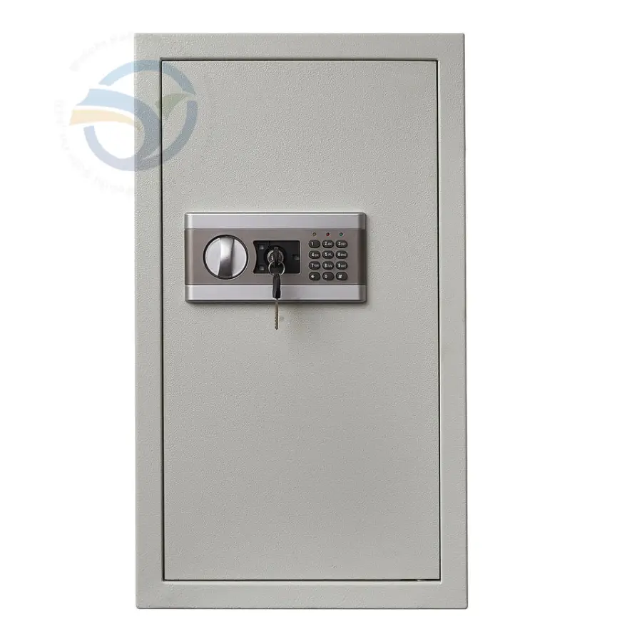 Weichi 65EF Factory Directly Wall Mounted Safe Box White&Grey Electronic Code Lock Keypad 65x37x10CM Indoor & Outdoor Us — view 1