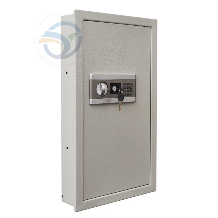 Weichi 65EF Factory Directly Wall Mounted Safe Box White&Grey Electronic Code Lock Keypad 65x37x10CM Indoor & Outdoor Use — image 3