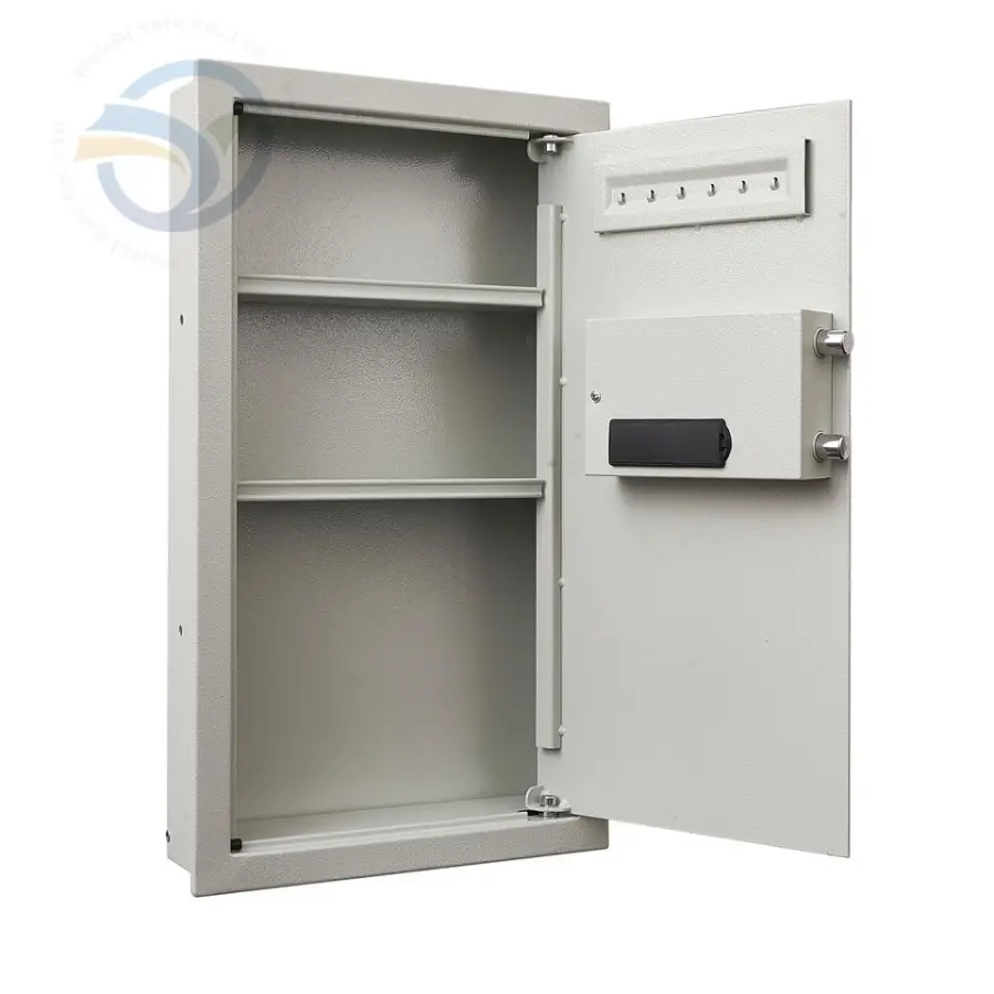 Weichi 65EF Factory Directly Wall Mounted Safe Box White&Grey Electronic Code Lock Keypad 65x37x10CM Indoor & Outdoor Use — image 4