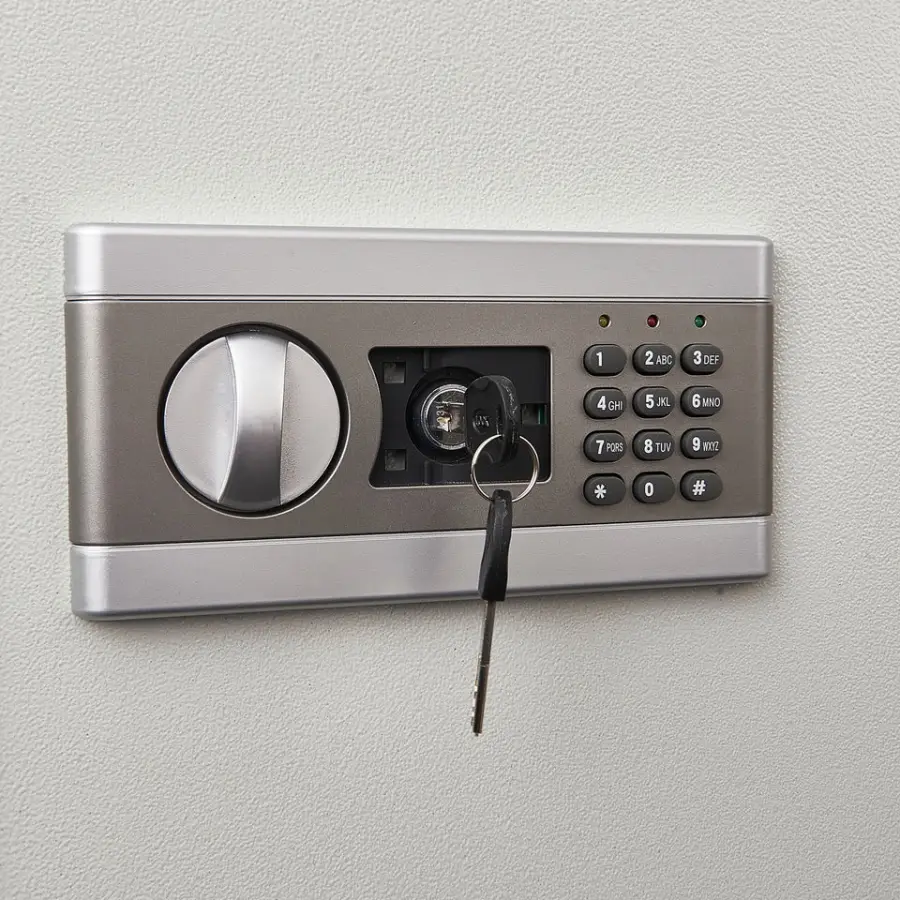 Weichi 65EF Factory Directly Wall Mounted Safe Box White&Grey Electronic Code Lock Keypad 65x37x10CM Indoor & Outdoor Use — image 7
