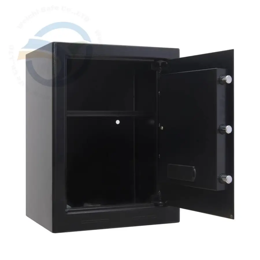 Weichi Hot-selling Safe Box 2-Layer Silent File Document Steel Safe Cabinet with Key Lock for Home Office Anti-Theft Safe Room — image 4