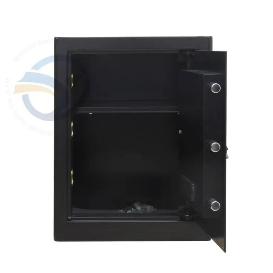 Weichi Hot-selling Safe Box 2-Layer Silent File Document Steel Safe Cabinet with Key Lock for Home Office Anti-Theft Safe Room — image 5