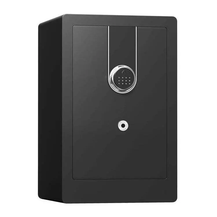 High Quality Safe Box Metal Black Storage Box with Electronic&fingerprint Lock Safe Box H60cm Insall Safe Box Convenient — view 1