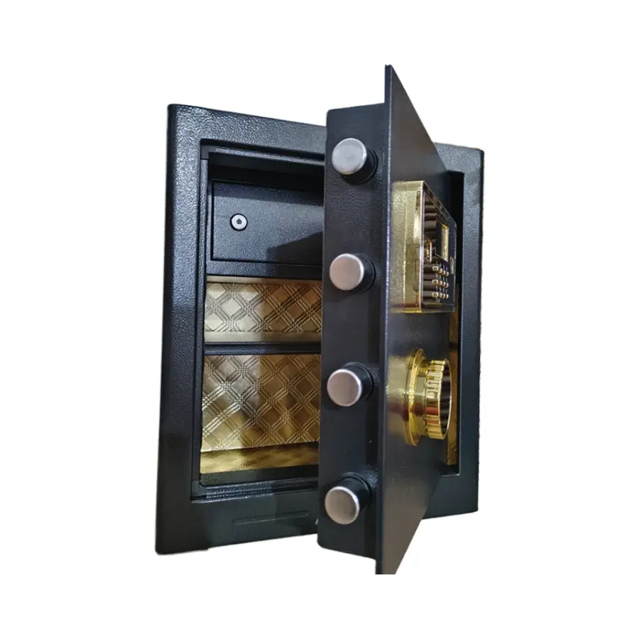 Weichi Factory Customized Steel Locker Luxury Smart Safe Box Coffre Fort Electronic Digital Two Keys Safes 45x38x31cm Indoor — image 4