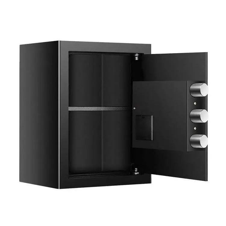 Weichi Factory OEM Priced 45x35x31cm Black Steel Home Safe Cabinet with Electronic Digital Lock — image 4