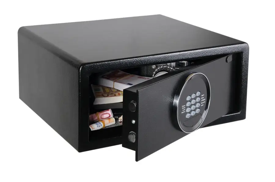 Weichi Wholesale Commercial Hotel Electronic Digital Lock Metal Safe for Money Passport Jewelry Safe Box — image 4