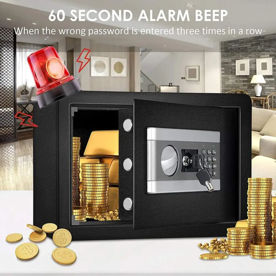 Safe Box 1.0 Cub Digital Combination Lock Safe with Keypad for Cash Jewelry Important Documents — image 3