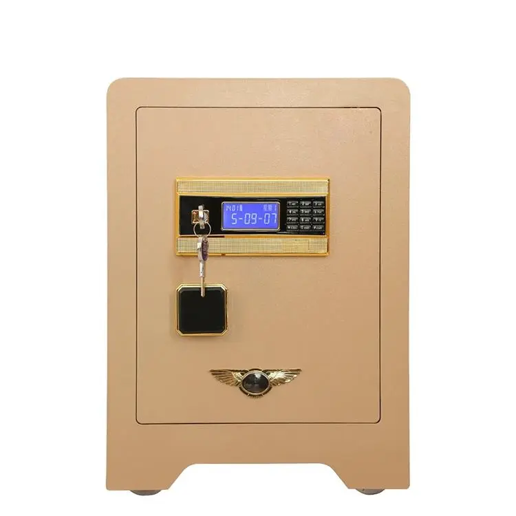 Home Office Security Box with Key Lock Digital Electronic Safe for Cash Jewelry Valuables Compact Durable Design — view 1