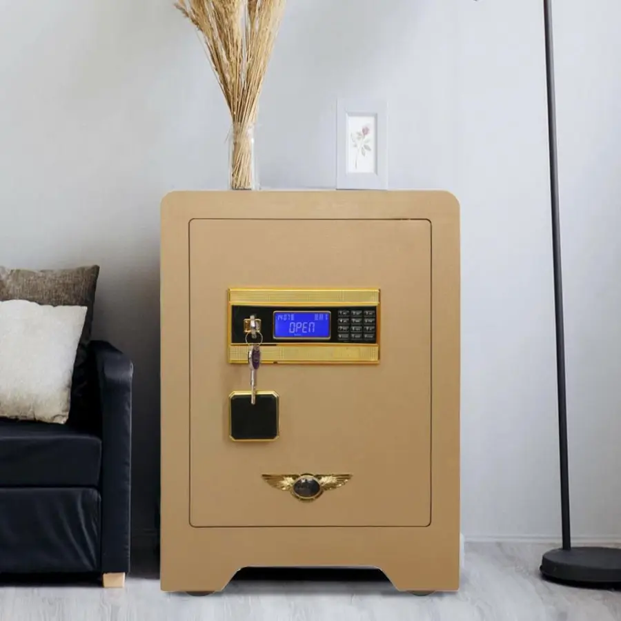 E-Safe Mini Electronic Safe Box Digital Code Lock Metal Money Storage Cabinet with Key Access — image 3