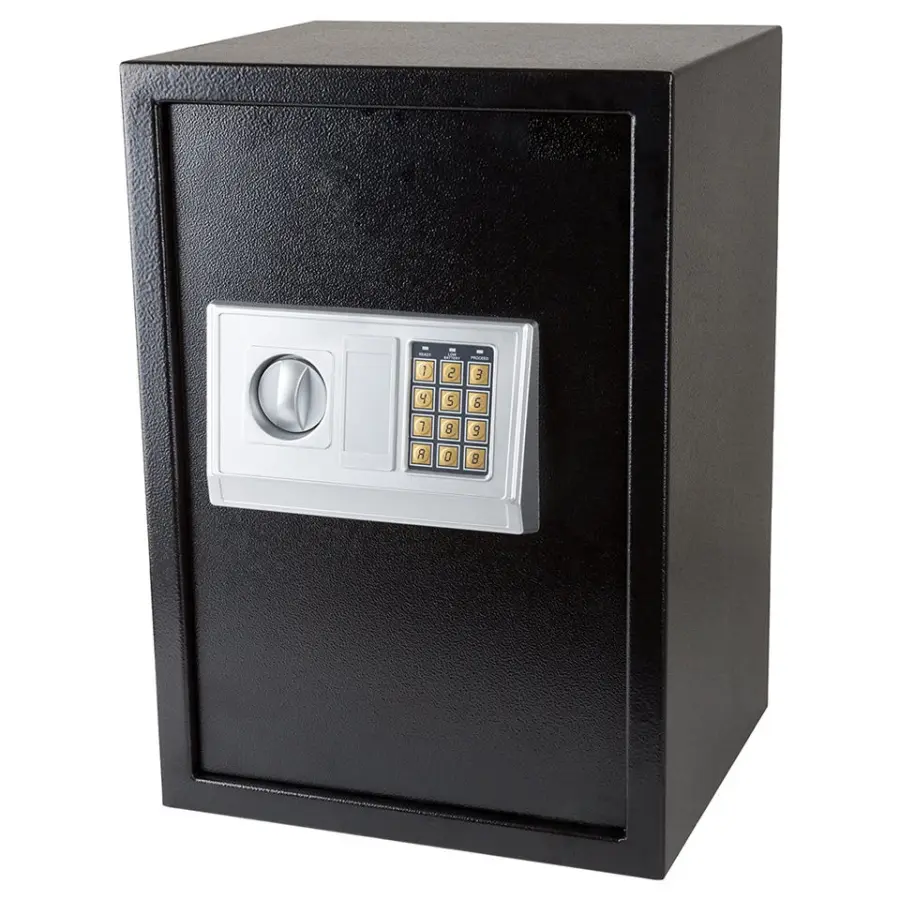Digital Safes Extra-Large Steel Keypad 2 Manual Override Keys Protect Money Box Jewelry Passports for Home and Office — view 1