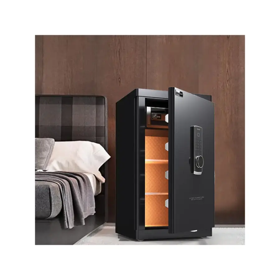 Safe Box for Money Fingerprint Fireproof Safe Box Store Money/Jewelry Office Automatic Digital Safes — view 1