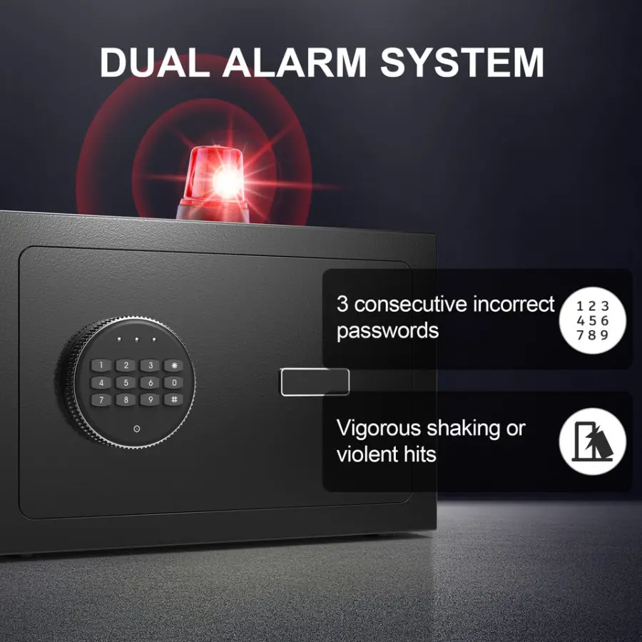 Digital Security Mini Safe Stainless Steel Deposit Box for Money Home Office Hotel or Business for Jewelry Storage — image 6