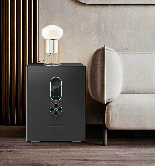 Smart Home Hotel Digital Mini Safe Box Fingerprint Password Wifi Key Safe Lock Box Jewelry Money Safes — view 1