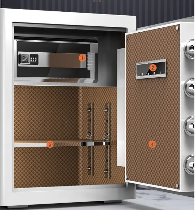 Smart Home Hotel Digital Mini Safe Box Fingerprint Password Wifi Key Safe Lock Box Jewelry Money Safes — image 4