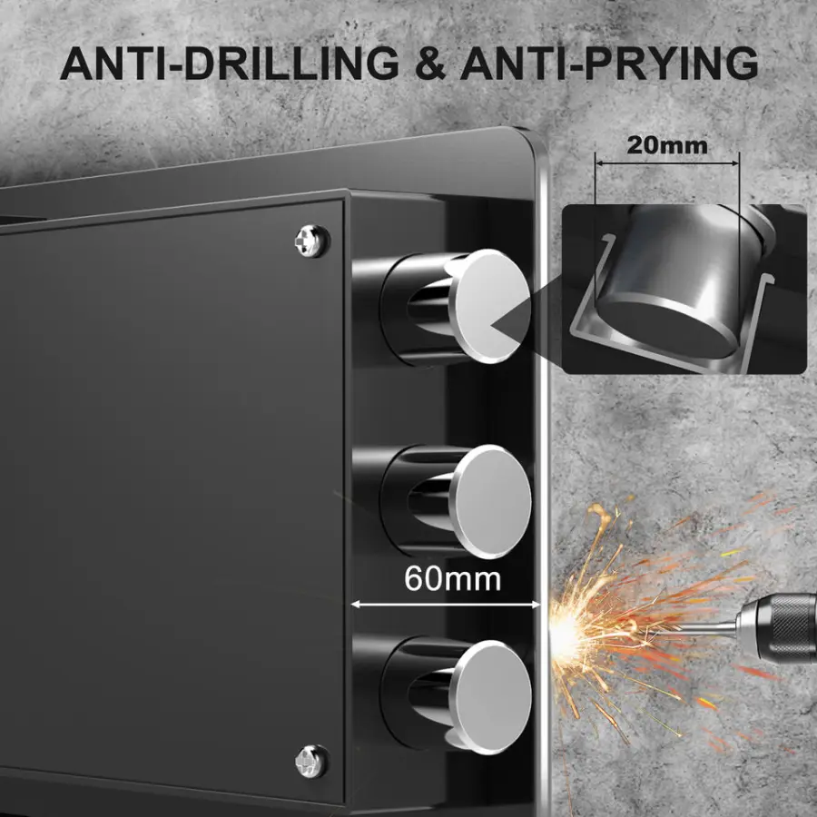 Mini Safety Storage Smart Electronic Home Office Laptop Money Fingerprint Safe Box Cabinet — image 4