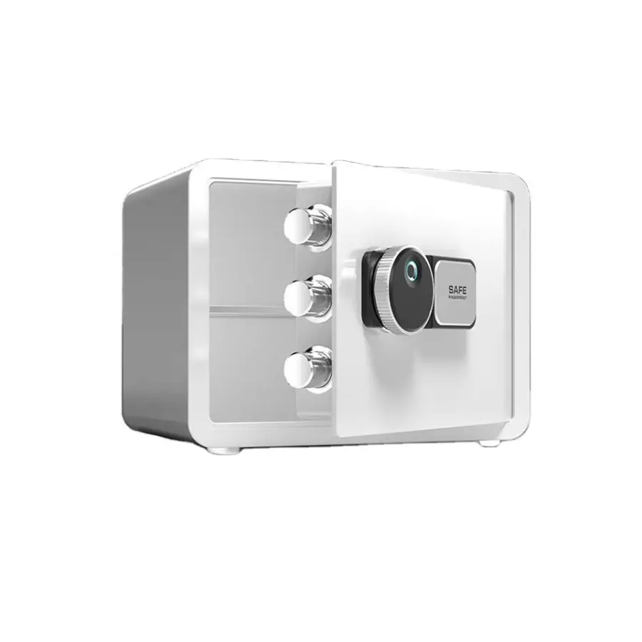 Mini Safe Household Small Anti-Theft Safe 25CM Office File Fingerprint Storage Smart Safe for Money — view 1