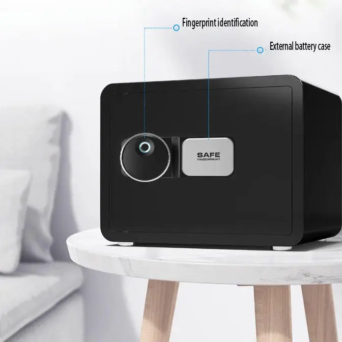Mini Safe Household Small Anti-Theft Safe 25CM Office File Fingerprint Storage Smart Safe for Money — image 2