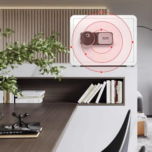 Mini Safe Household Small Anti-Theft Safe 25CM Office File Fingerprint Storage Smart Safe for Money — image 3
