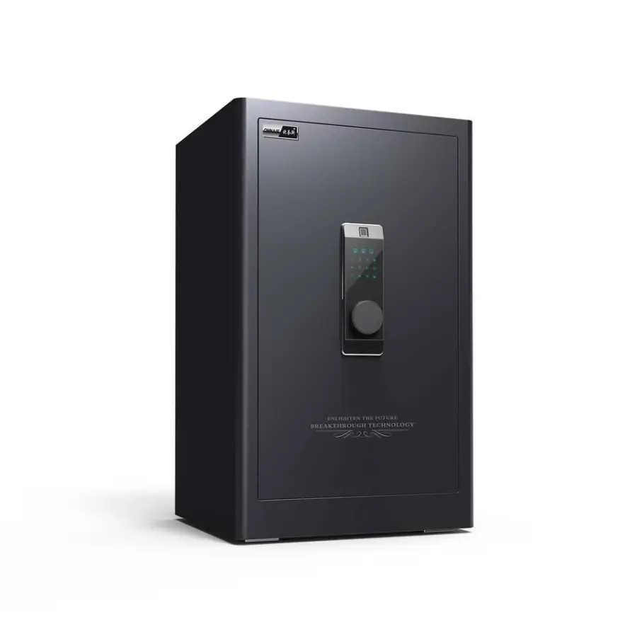 Smart Digital Fingerprint Safe Deposit Box Small Coffer Fort Money Home Hotel Office Safe — view 1
