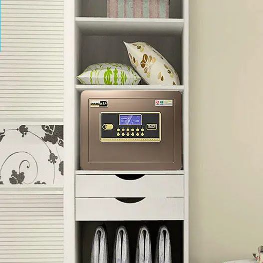 Mini Home Smart Safe Box with Biometric Fingerprint & Key Lock Electronic Security Wall Hidden Money Safe — image 6