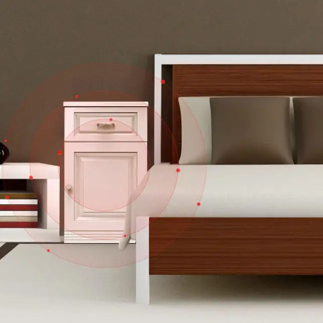 Hotel Home Steel Wifi Bedside Safe Storage Cabinet Smart Fingerprint Password Caja Fuertes Money Safe Box — image 5