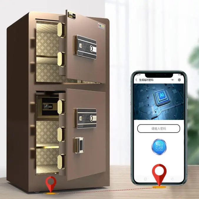 Smart High Security Large Steel Home and Business Two Door Digital Electronic Deposit Money Safe — image 5