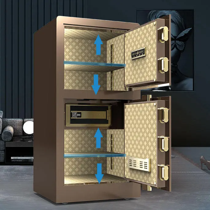 Smart High Security Large Steel Home and Business Two Door Digital Electronic Deposit Money Safe — image 6