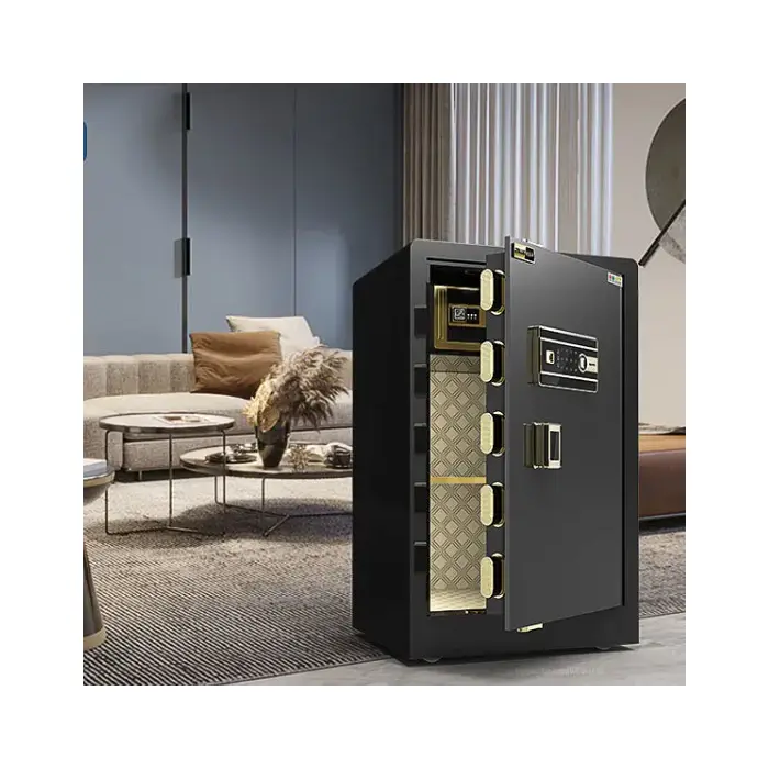 Large Business Secure Work Home Office House Electronic Fingerprint Safe Commercial Caja Fuertes Safe — view 1