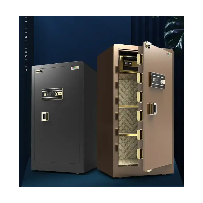 100/120/150Cm Home Office Large Fingerprint Password Steel Anti-Theft Wall Alarm Money Safe Deposit Box — view 1