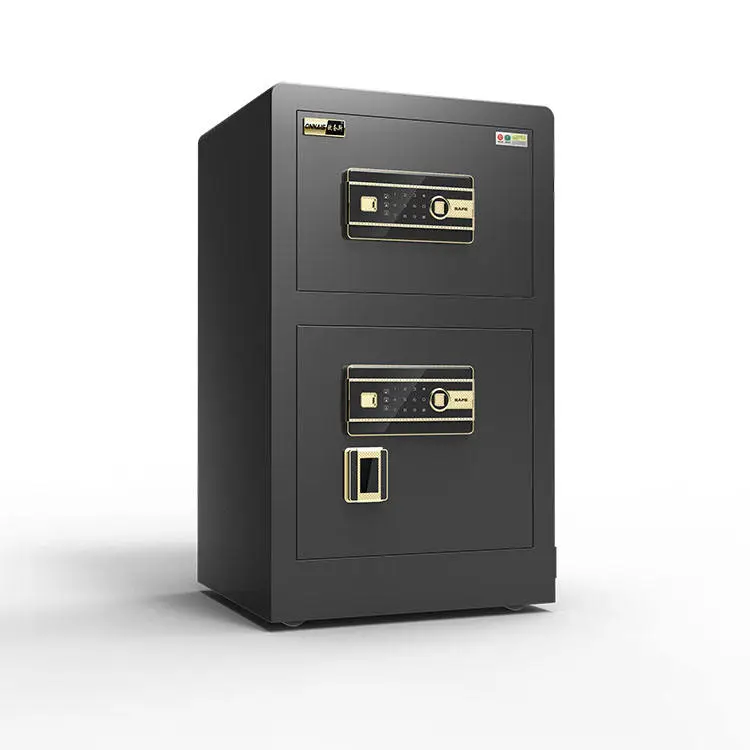 Smart Deposit Safe Box Two Door Money Storage Security Caja Fuertes Electronic Digital Safe Box Fingerprint — image 5
