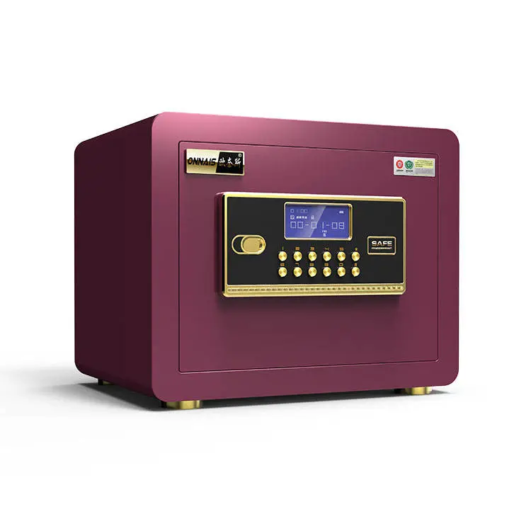 Safe Box Fingerprint Mini Hotel Home Safe Electronic Digital Caja Fuertes Password Deposit Money Safe — view 2