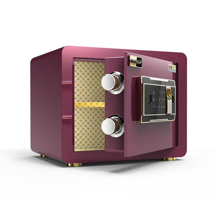 Safe Box Fingerprint Mini Hotel Home Safe Electronic Digital Caja Fuertes Password Deposit Money Safe — view 3