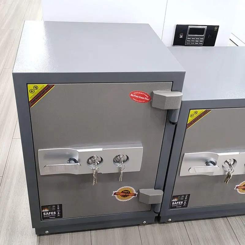 Electronic Household Commercial Security Digital Lock Cash Box Fireproof double Keys Safe — image 3