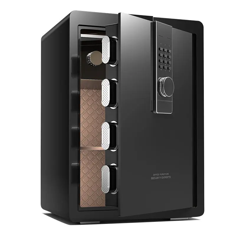 Fingerprint Office Home Safety Automatic Digital Strongbox Security Fireproof Luxury Safe Box Solid Steel Construction f — view 1