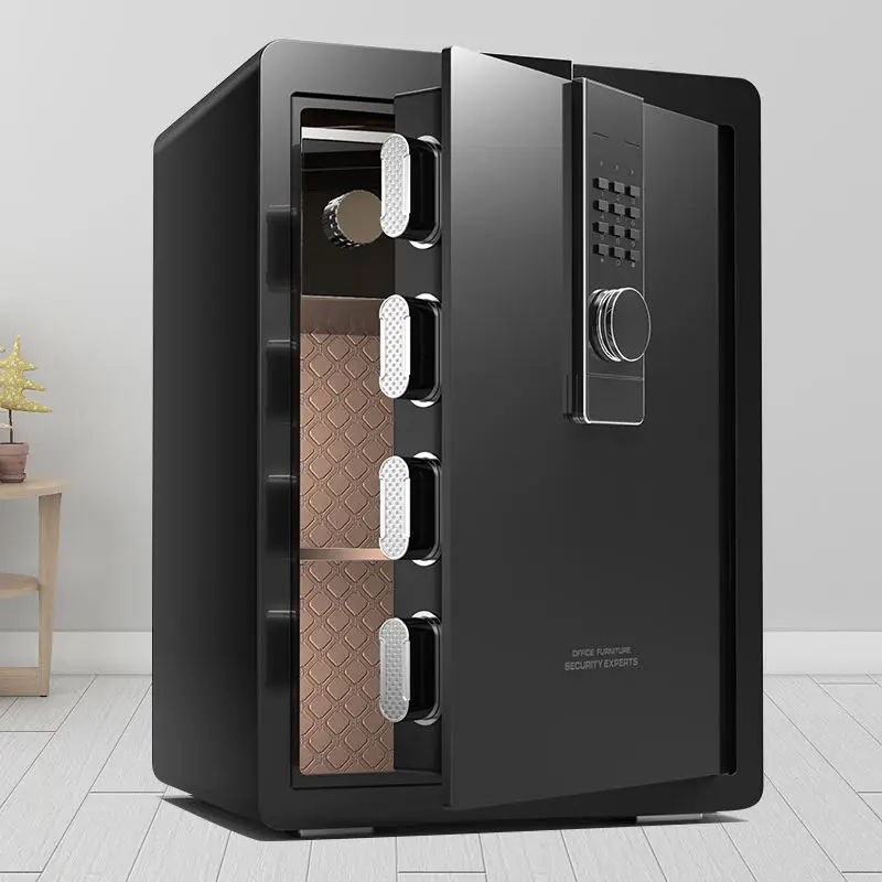 Fingerprint Office Home Safety Automatic Digital Strongbox Security Fireproof Luxury Safe Box Solid Steel Construction for Home — image 4