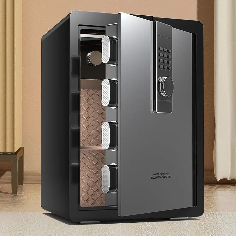 Fingerprint Office Home Safety Automatic Digital Strongbox Security Fireproof Luxury Safe Box Solid Steel Construction for Home — image 6